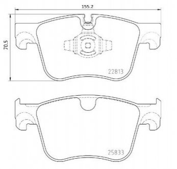 Тормозные колодки BREMBO P61 135 (фото 1)