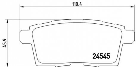 Гальмівні колодки дискові BREMBO P49 041 (фото 1)