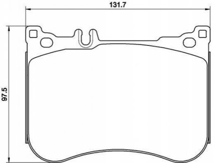 Комплект тормозных колодок дисковый тормоз BREMBO P50 114 (фото 1)