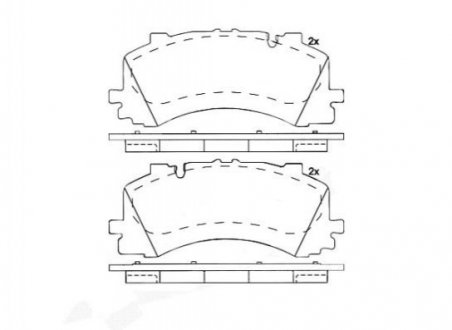 ГАЛЬМВН КОЛОДКИ ДИСКОВ BREMBO P85 170 (фото 1)