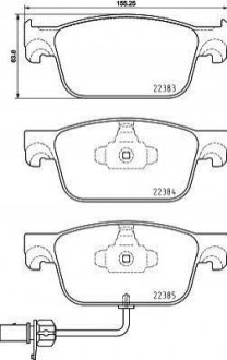 Гальмівні колодки дискові BREMBO P85 153