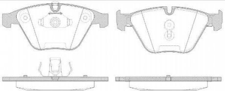 Колодки тормозные дисковые, к-кт. BMW E65 ROADHOUSE 2857.50 (фото 1)