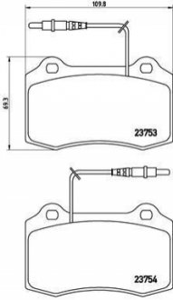 Гальмівні колодки дискові BREMBO P61 064 (фото 1)