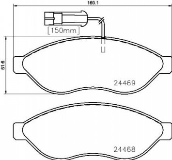 Гальмівні колодки дискові BREMBO P23 143 (фото 1)