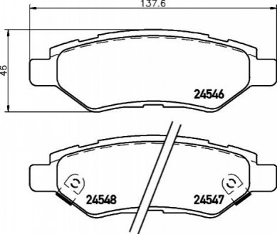 ГАЛЬМВН КОЛОДКИ ДИСКОВ BREMBO P09 014