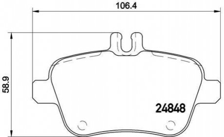 Комплект тормозных колодок дисковый тормоз BREMBO P50 091