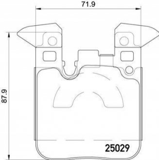 Комплект тормозных колодок дисковый тормоз BREMBO P06 087