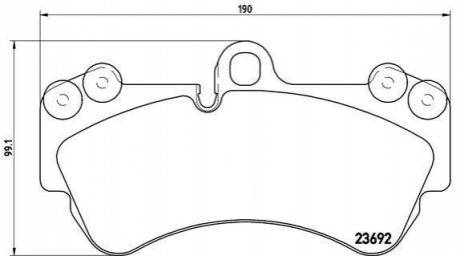 Колодки тормозные BREMBO P85 069 (фото 1)