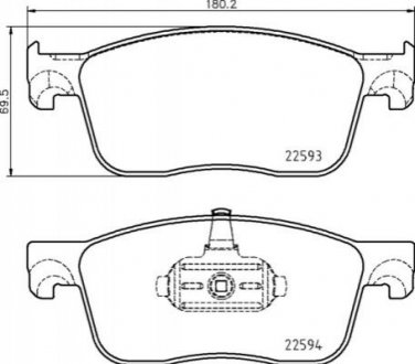 ГАЛЬМВН КОЛОДКИ ДИСКОВ BREMBO P61 134