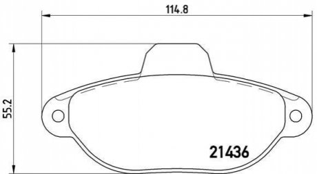 Гальмівні колодки дискові BREMBO P23 096 (фото 1)