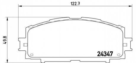 Дисковые тормозные колодки, комплект BREMBO P83 086 (фото 1)