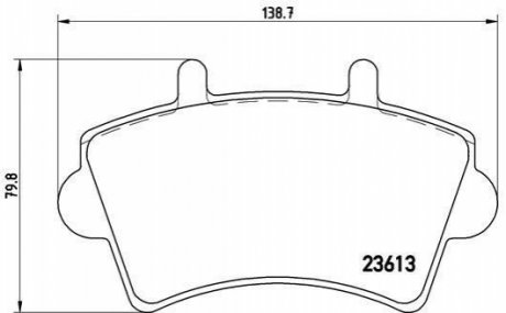 Комплект тормозных колодок дисковый тормоз BREMBO P59 039