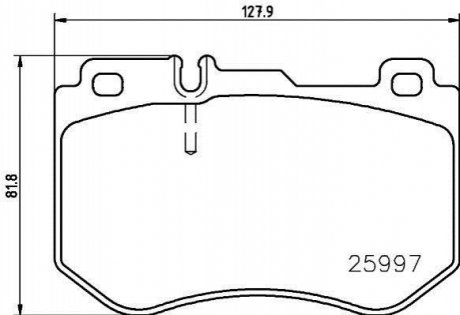 Комплект тормозных колодок дисковый тормоз BREMBO P50 123