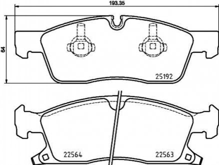 ГАЛЬМВН КОЛОДКИ ДИСКОВ BREMBO P37 022