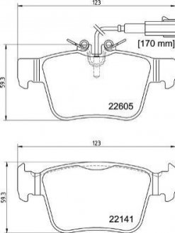 Гальмівні колодки дискові BREMBO P23 180