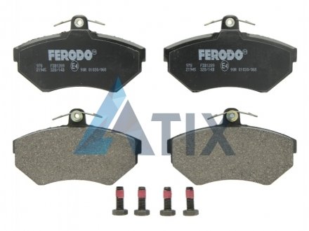Комплект тормозных колодок, дисковый тормоз FERODO FDB1289 (фото 1)