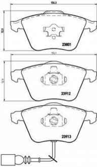 Комплект тормозных колодок дисковый тормоз BREMBO P85 079