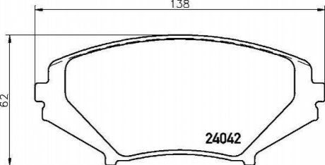 Комплект тормозных колодок BREMBO P49 034