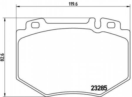 Тормозные колодки дисковые, к-кт. BREMBO P50 048