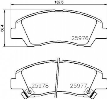 ГАЛЬМВН КОЛОДКИ ДИСКОВ BREMBO P30 076