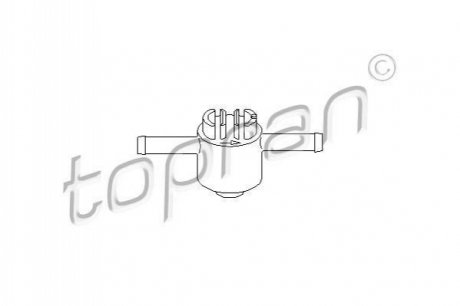 Обратный клапан топливного TOPRAN / HANS PRIES 102730
