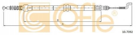 Трос ручного гальма зад. COFLE 107392