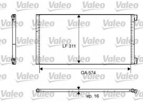 РАДИАТОР КОНДИЦИОНЕРА TOYOTA RAV 4 I (SXA1_) 2.0 4WD бензин 06.1994 - 06.2000 Valeo 817684