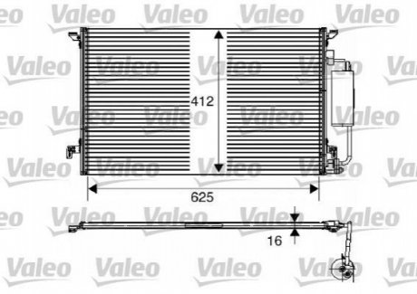 Конденсатор, кондиционер Valeo 817711