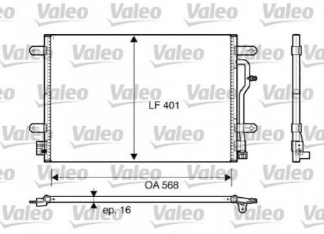 КОНДЕНСАТОР Valeo 817741 (фото 1)