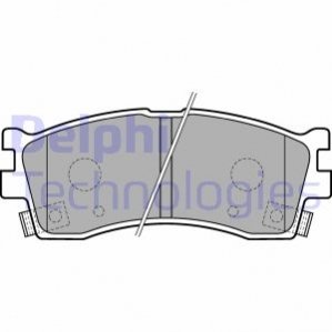 Колодка тормозная набор Delphi LP1702