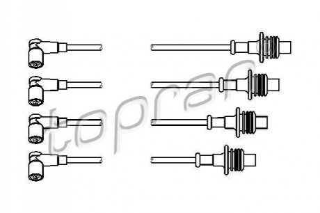 Дроти запалення, набір TOPRAN / HANS PRIES 722 801