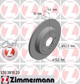 Диск тормозной, Coat Z ZIMMERMANN 320.3810.20 (фото 1)