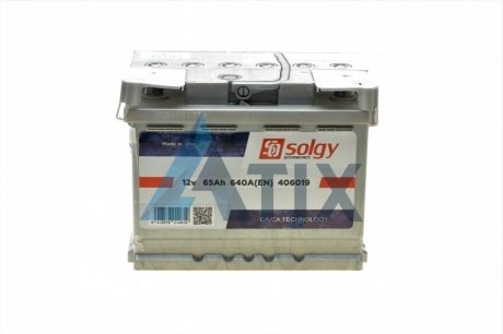 Стартерна батарея (акумулятор) Solgy 406019