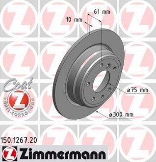 Тормозной диск ZIMMERMANN 150126720