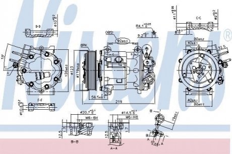 Компрессор, кондиционер NISSENS 89404