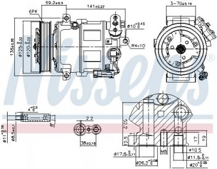 Компрессор INSIGNIA 2.0 CDTi NISSENS 89497 (фото 1)