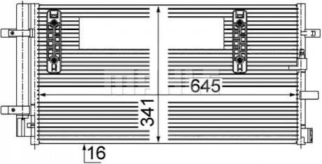 Радиатор кондиционера MAHLE / KNECHT AC457000S (фото 1)