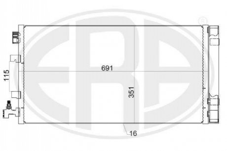 Радіатор кондиціонера ERA 667155