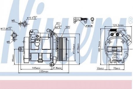 Компресор кондицiонера NISSENS 89077