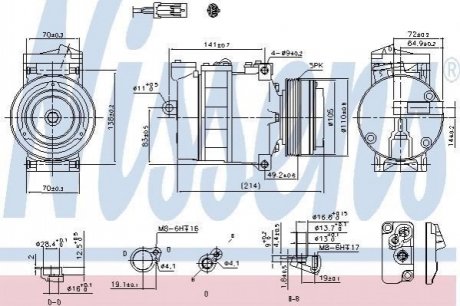 Компрессор OP ASTRA G(98-)1.6 i(+)[OE 9122119] NISSENS 89031