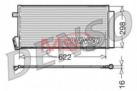 Радиатор кондиционера (конденсор) DENSO DCN09018