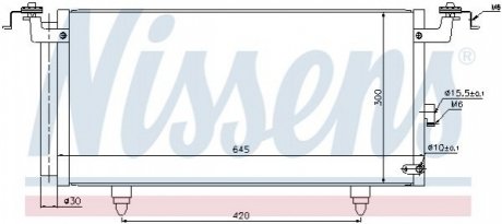 Радіатор кондиціонера NISSENS 940399