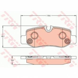 Томозные колодки MB TRW GDB2102