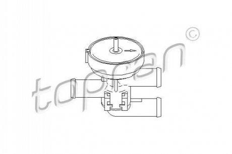 Кран пічки OPEL ASTRA/VECTRA TOPRAN / HANS PRIES 206 241