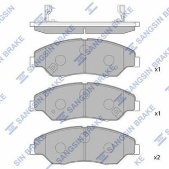 КОЛОДКИ ТОРМ ПЕРЕД Hi-Q (SANGSIN) SP1118