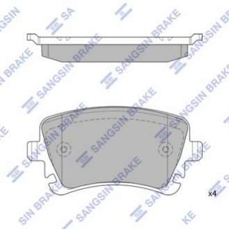 Кт. Гальмівні колодки дискові Hi-Q (SANGSIN) SP2112-R (фото 1)