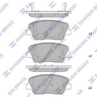 Колодки тормозные Hi-Q (SANGSIN) SP1545