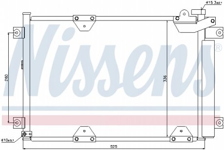 Радіатор кондиціонера NISSENS 94892