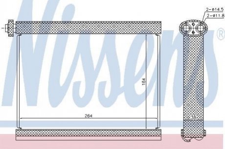 Испаритель NISSENS 92317