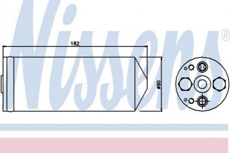 Осушувач MZ 323(94-)1.3 i 16V(+)[OE B02H-61-500 A] NISSENS 95345